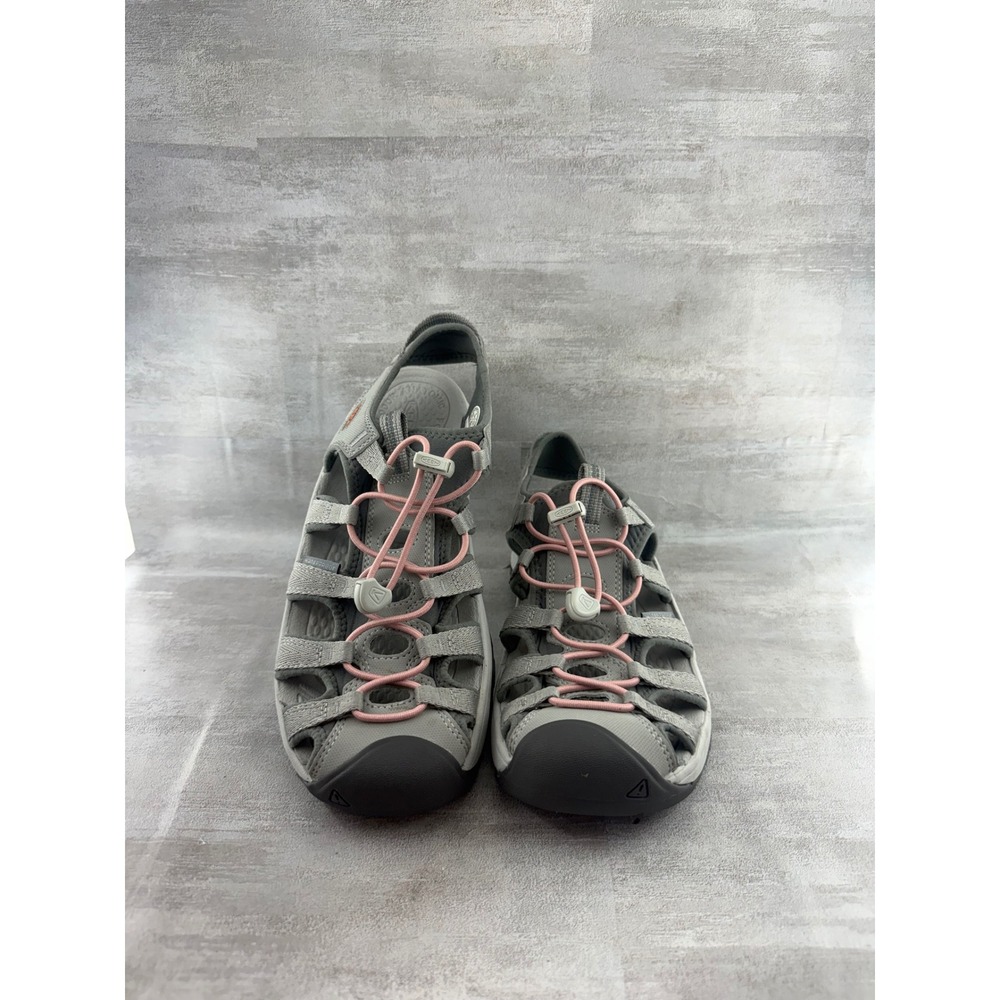 Keen Venice H2 Women Sz 9 Gray Pink Waterproof Hiking Trail Sandals 1023589